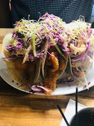 In a serving bowl, combine the prepared mango, bell pepper, onion, cilantro and jalapeño. Fish Tacos Picture Of Raices Puerto Rico Tripadvisor