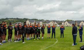 Various shots of players from blackpool football club doing their preseason training under watchful eye. Blackpool Fc Owner Simon Sadler Addressed The Players At Training Today Utmp Facebook