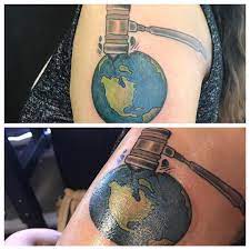 Maybe you would like to learn more about one of these? Judge Jury And Executioner Really Cool Idea That A Client Brought In Earlier In The Week A Gavel Smashing The Earth In Life Tattoos Time Tattoos Banana Tattoo