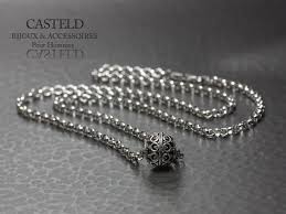 Collier Bijoux Homme Chaine Boule Une Chaine Maille Jasseron Argent Qui Porte Une Boule Argent Massif Un Colli Silver Bracelet Diamond Bracelet Bracelets