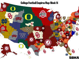 The College Football Empires Map Entering Bowl Season