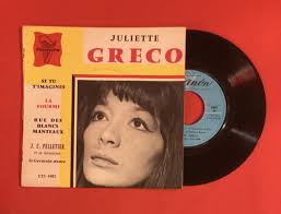 Juliette Grego If You Imagine Ant White Street Tongue VG++ Vinyl 45T EP