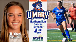 Olsen earns NSIC Defensive Player of the Week honors for the second time  this season