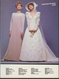 These new 60s and 70s wedding dresses and gowns are some of the best choices we've found online. Brides Dec 1984 Jan 1985 Wedding Gowns Vintage Wedding Dresses Vintage Wedding Dress With Veil