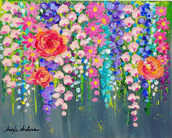 Cotton Swab Acrylic Painting Tutorial By Angela Anderson On Youtube Angelafineart Art Acrylic Painting Flowers Flower Painting Art Diy