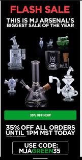 It's no secret that shopping online saves you time and money. Anyone Looking For A New Rig Mj Arsenal Is Having A 35 Off Flash Sale Until 1pm Co Time Today And 30 Off Until Black Friday Great Deal On These Mini Rigs Flmedicaltrees