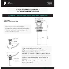 fine fixtures pop up bathroom sink