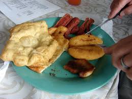 Since panama is a land bridge between two continents, it has a large variety. Panamanian Breakfast Hojalda Carimanola Chorizo And Frie Anamaris Cousins Price Flickr