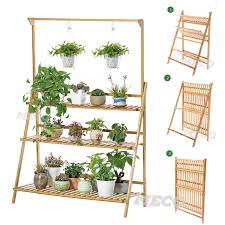 Maybe you would like to learn more about one of these? Foldable Wooden Flower Stand Bamboo Plant Display Shelf Ladder Stand Indoors Outdoors Natural Wood Bamboo 3 Tier 4 Tier Ladd With Removable Pot Hanging Rack Walmart Com Walmart Com