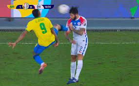 A dominant brazil national team faces a challenge from chile in the 2021 copa america quarterfinals at estadio olimpico nilton santos on friday, july 2. Bfmk2q5wii7j1m