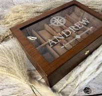 Personalized Watch Box Luxury Wood Finish With Engraved ...