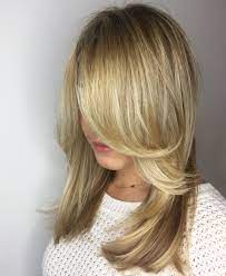 Golden Blonde With Face Framing Layers Balayage Hair Blonde Balayage Hair Bob Blonde Bangs