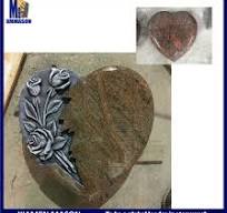 Wholesale Multicolor Red Granite Heart with Relief Carving ...
