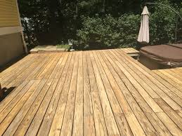 Here Is The Newly Sanded Deck June 2016 After 3 Weekends Of Sanding Deck Sander Drum Sander Belt Sander And Mouse Sander S Behr Deckover Deck Belt Sander