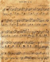 Papier à lettre word gratuit. Partition Musique Vintage Papier Vintage Papier Musique Scrapbooking A Imprimer