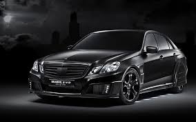 The profile is so dynamic yet timelessly elegant. Hd Wallpaper Black Mercedes Benz E Class Sedan Tuning E V12 Brabus Car Wallpaper Flare