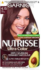 Garnier nutrisse ultra color nourishing hair color creme, r3 light intense auburn, 1 kit. Garnier Nutrisse Ultra Color Permanent Nourishing Hair Colour 4 15 Iced Coffee Amazon Co Uk Beauty