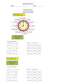 Download mp3 waktu dan masa gratis, ada 20 daftar lagu waktu dan masa yang bisa anda download. Ejercicio De Matematik Tahun 3 Masa Dan Waktu