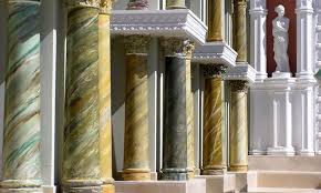 The concrete pillars are typically of three species: Anaswara Well Works
