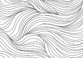Black And White Ocean Wave Pattern Black And White Smooth Wave Pattern Curly Hair Or Sea Ocean Motif Abstract Background Perfect For Colo Wave Illustration Wave Pattern Abstract Backgrounds