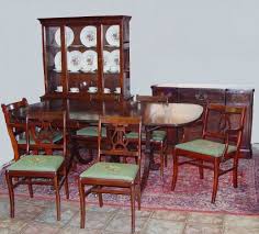 1280 1940 S Mahogany 9 Pc Dining Room Set Lot 1280 Vintage Dining Set Vintage Kitchen Bungalow Decor