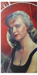 Anne Francis, Vintage Actress #5 Bath Towel