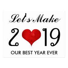 Happy New Year 2019 Motivational Quote Heart Holiday Postcard Zazzle Com Happy New Year Quotes New Years Eve Quotes Quotes About New Year