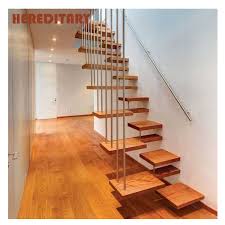 Mobile home stairs kits design. Prefabricated Indoor Home Floating Metal Stairs Wood Treads Staircase With Rod Railing Buy Prefab Metal Stair Railing Floating Staircase Wood Stair Treads Product On Alibaba Com