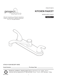 The finish on the faucet is attractive as is the design. Project Source F8f11094cp User Guide Manualzz