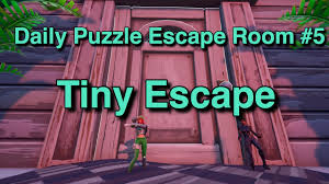 There are so many creative escape room maps, but the big question is. Fortnite Tiny Escape Tutorial Daily Puzzle Escape Room 5 Code 0597 2201 5280 Youtube
