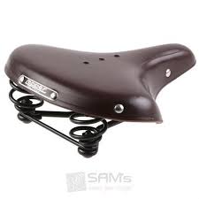 Lepper Concorde Damen Kern Leder Sattel Braun Fahrrad Retro Vintage Komfort Rad Retro Vintage Retro Sattel