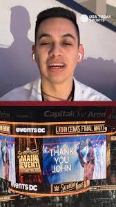 John Cena fans had the chance to chant "You can't see me" with the WWE  legend one last time,