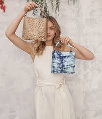 Brahmin Melbourne Collection Mini Amelia Crocodile Embossed Bucket Bag Dillard S Bucket Bag Edgy Fashion Fashion