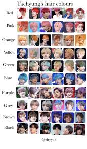 Taehyung Haarfarben Haarfarben Taehyung In 2020 Bts Taehyung Bts Vkook Taehyung
