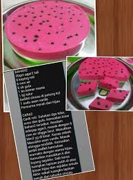 Agar Agar Roti Tembikai Makanan Penutup Makanan Kue