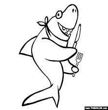 Pinkfong baby shark song coloring page get coloring pages. Shark Coloring Page Free Shark Online Coloring