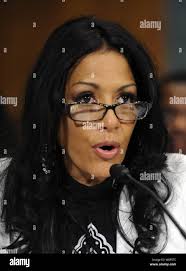 Grammy award-winning artist Sheila E (L), representing the MusicFIRST  Coalition, and Marian Leighton-Levy, owner of Rounder Records, arrive at a  Senate Judiciary Hearing