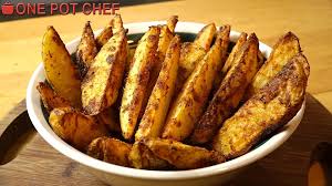 Pin By David Onepotchef On One Pot Chef Baked Potato Wedges Oven Potato Wedges Baked Potato Wedges