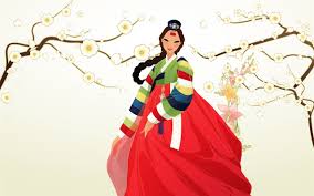 Vector Wallpaper Of Korean Women 2 11 1280x800 Wallpaper Korean Picture Korean New Year Girl Cartoon