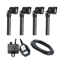 Paradise Low Voltage Led Spot Light Black 1 2 Watts 4 Pk Vshe3500378 Gl33912bk