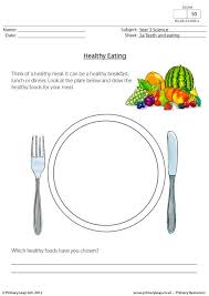 This module aims to help the learners demonstrate understanding of the importance of following nutritional guidelines and maintaining a balanced diet for good nutrition and health. Science Healthy Meal Worksheet Primaryleap Co Uk