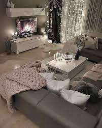 Loving This Grey Modern And Cozy Living Room Decor Livingroom Decor Living Room Decor Cozy Living Room Decor Apartment Apartment Living Room