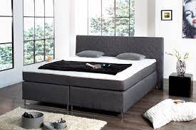 Exklusives Boxspringbett King Anthrazit In Gesteppter Optik 180x200 Cm Hotelbett Riess Ambiente Onlineshop Hotelbett Boxspringbett Bett