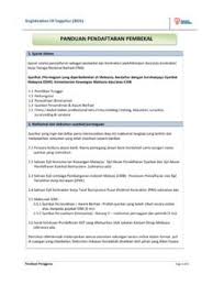 Pendaftaran mahasiswa baru universitas gunadarma. Panduan Pendaftaran Baru Kontraktor Panduan Pendaftaran Baru Kontraktor Pdf Pdf4pro