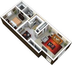 1 Bedroom 1 Bath 700 Sq Ft This Is A Great Floor Plan With Large Rooms And Great Closet Space Please Contac Floor Plans Small House Plans 1 Bedroom House