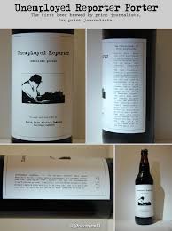 Unemployed Reporter Porter Beer Bottle Design Beer Alcohol Content