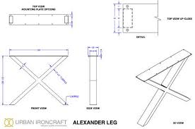 Set Of Metal Table Legs Alexander Etsy Metal Table Legs Metal Table Table Legs