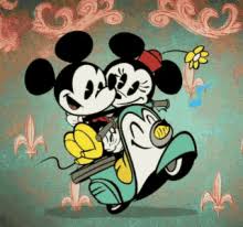 Today i thought i would draw another famous cartoon co How To Draw Mickey And Minnie Gifs Tenor