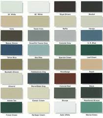 aluminum siding color chart www bedowntowndaytona com