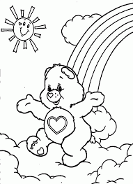 The trademark belly badges of the vibrant creatures depict the character of each one of them. Carebear Com Coloring Home